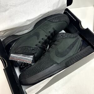 NIB Nike Kobe 4 Protro Gift of Mamba Triple Black Basketball KB Bryant 8 24 13